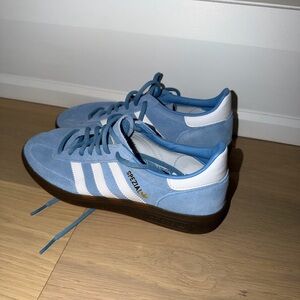 adidas Spezial Light Blue and White Suede Sneakers